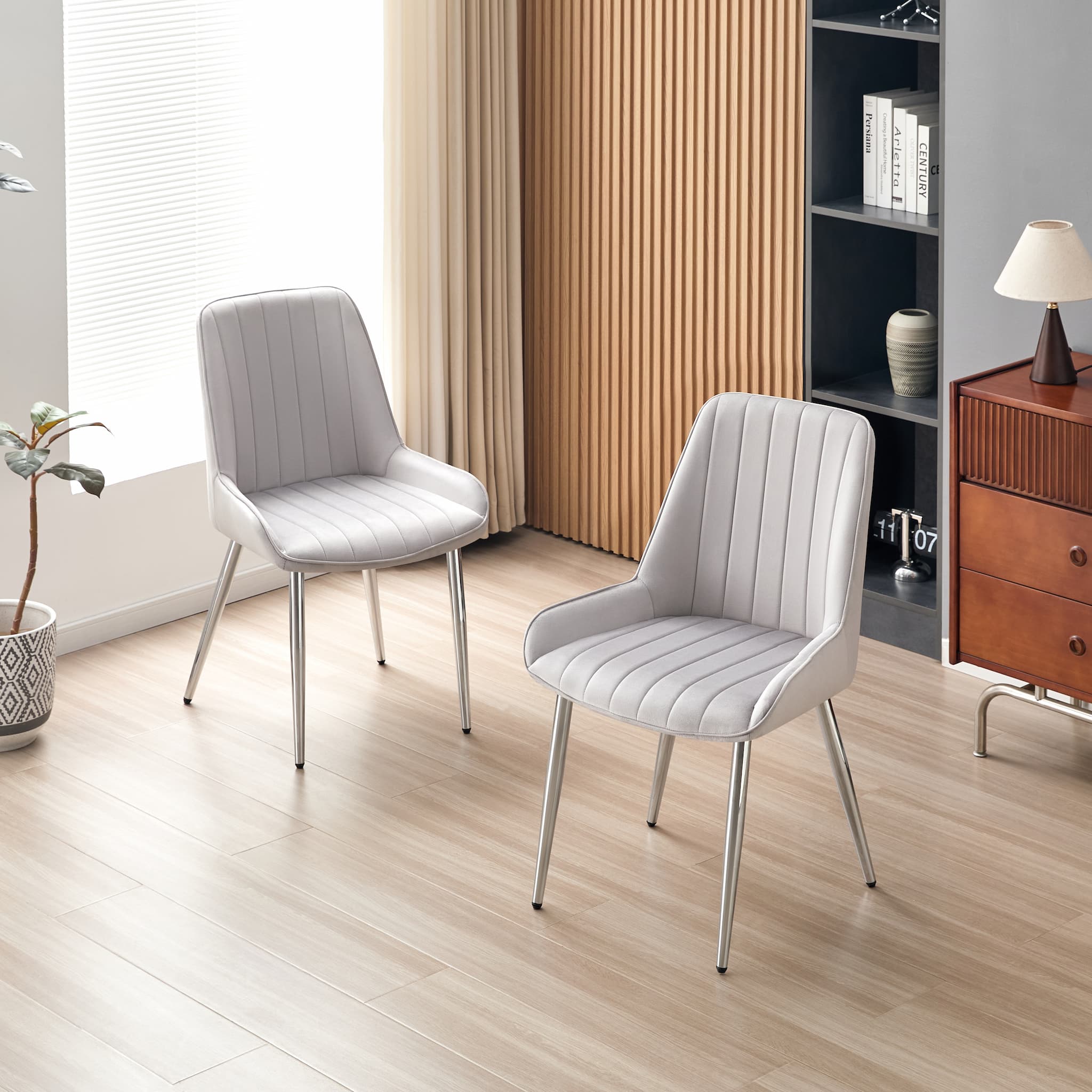 Chaises S-2758 G SV (gris) 2 pièces