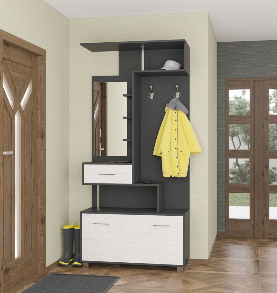 Amina hallway Anthracite/Alaska - Optimum Plus