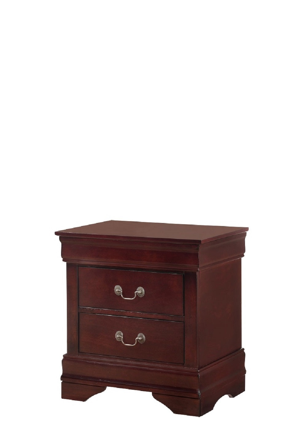 Ensemble de chambre à coucher Louis Philippe 76" 4mcx (cerise martini)