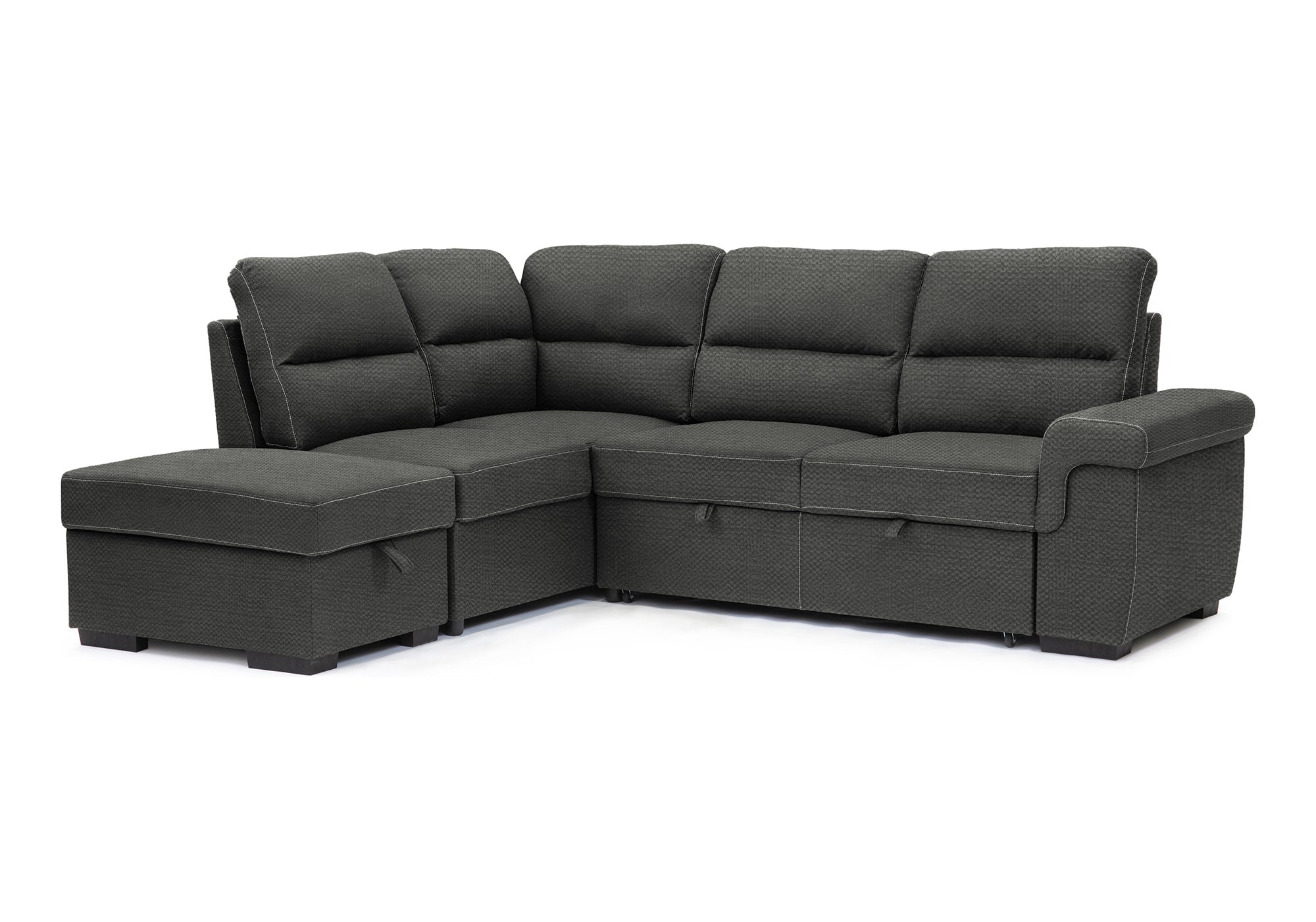 Canapé-lit sectionnel Alberto (Anthracite)