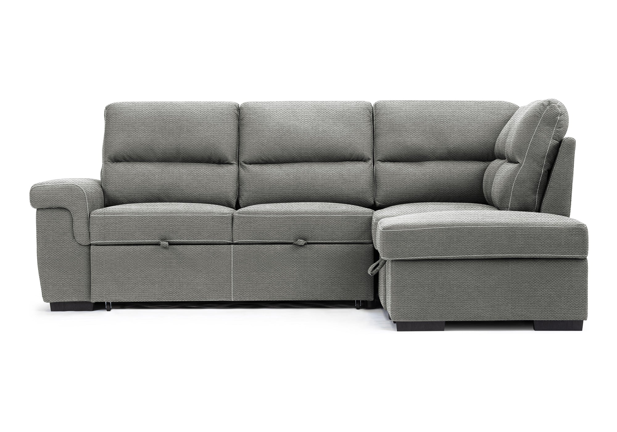 Canapé-lit sectionnel Alberto (gris clair)