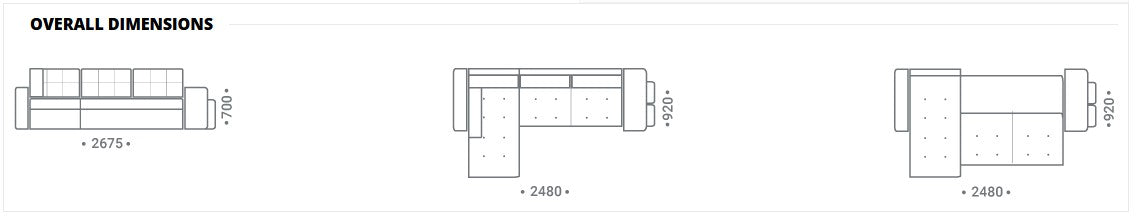 Adam-I  sectional sofa-bed (Bahama) - Optimum Plus