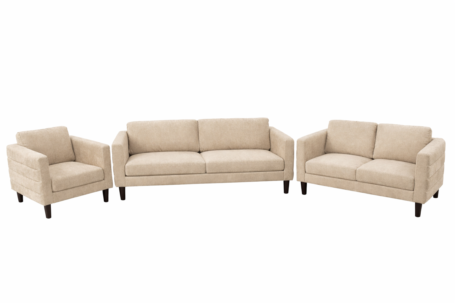 Anna Living Room Set (Beige)