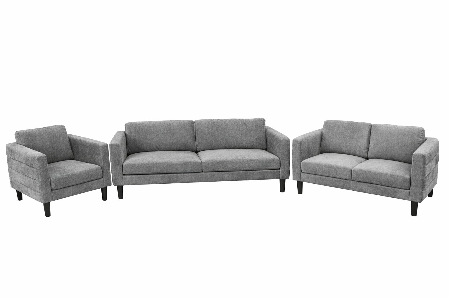 Anna Living Room Set (Grey)