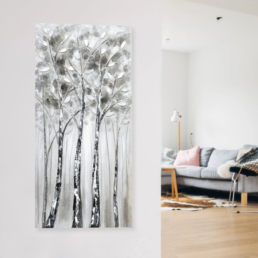 Cold Forest Canvas with Handpainted Texture - Optimum Plus