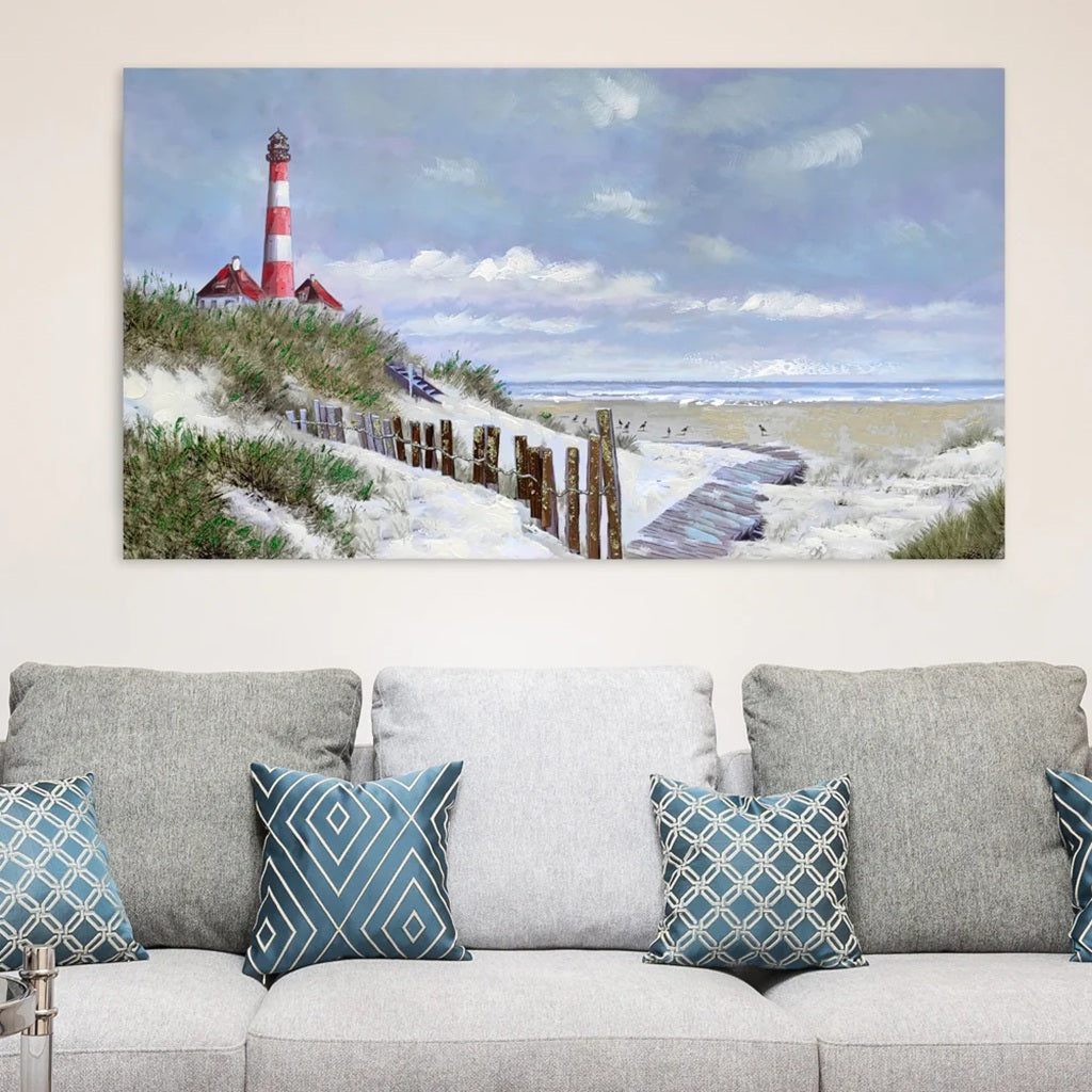Lighthouse on the Dunes Painting - Optimum Plus