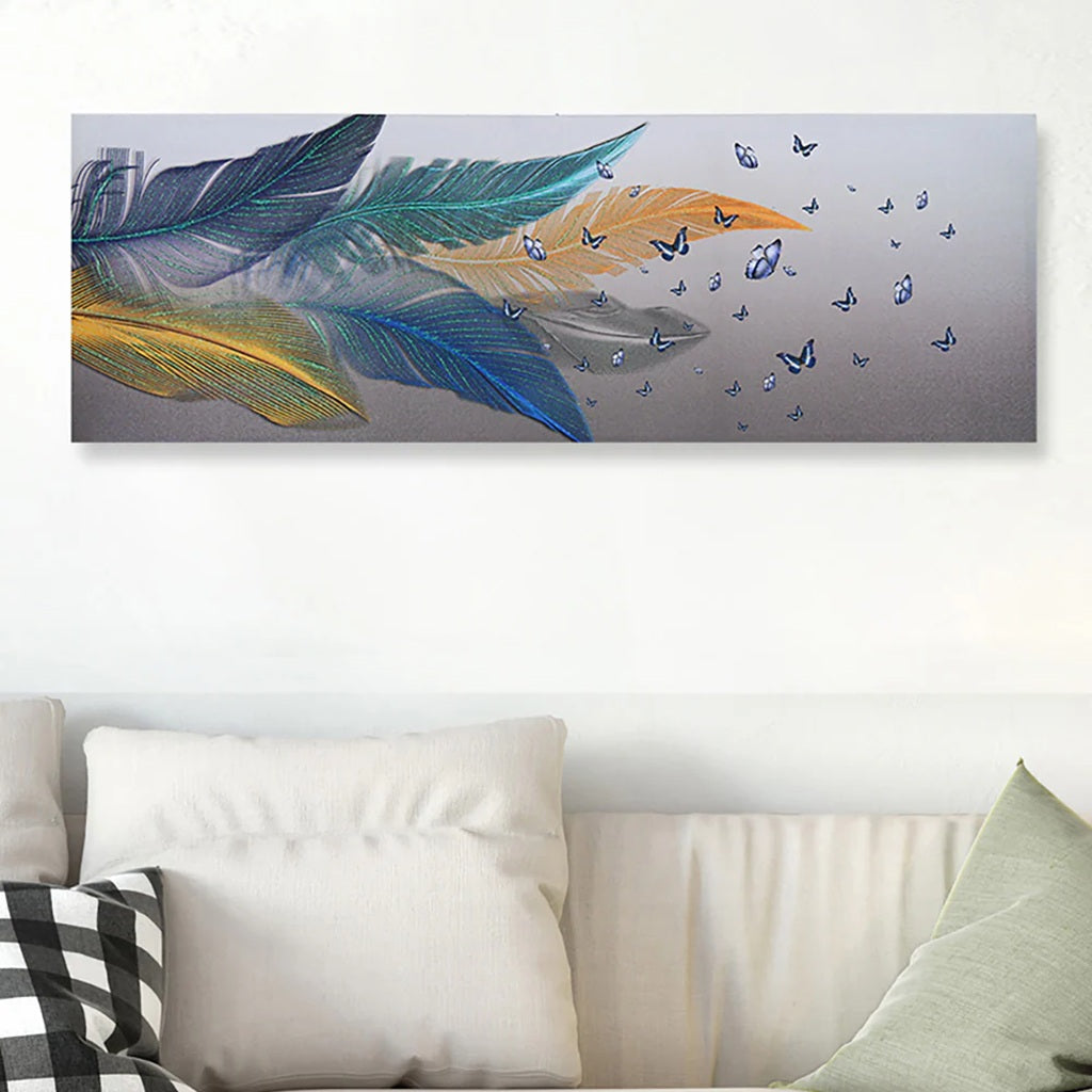 Colorful Feathers and Blue Butterflies - Optimum Plus