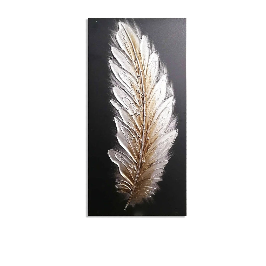 Left Arched Feather Canvas Print - Optimum Plus