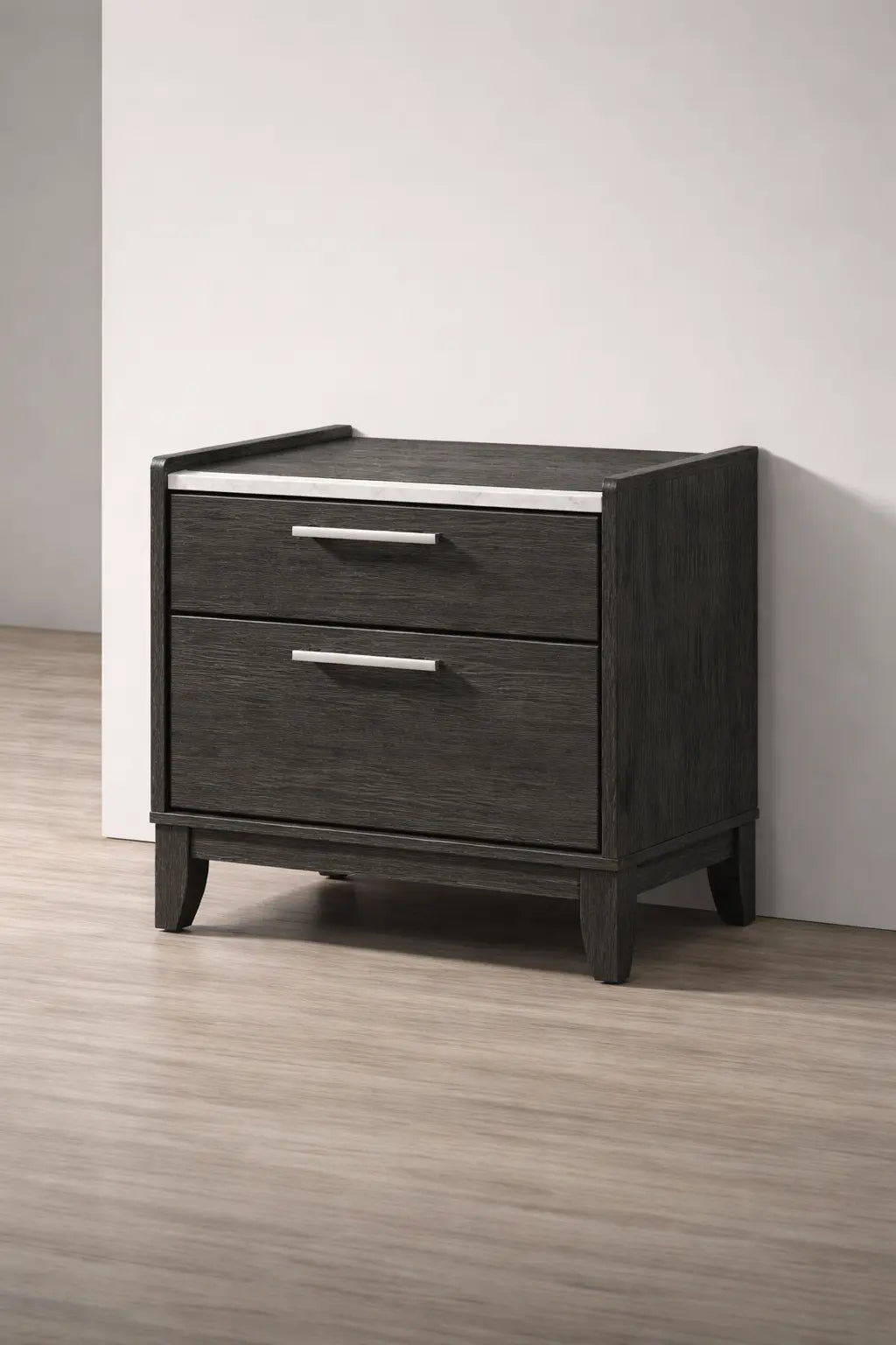 Table de chevet Charlotte (gris)
