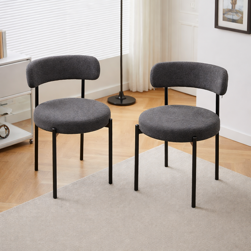 Chaises S-2350 (noir clair) 2 pièces