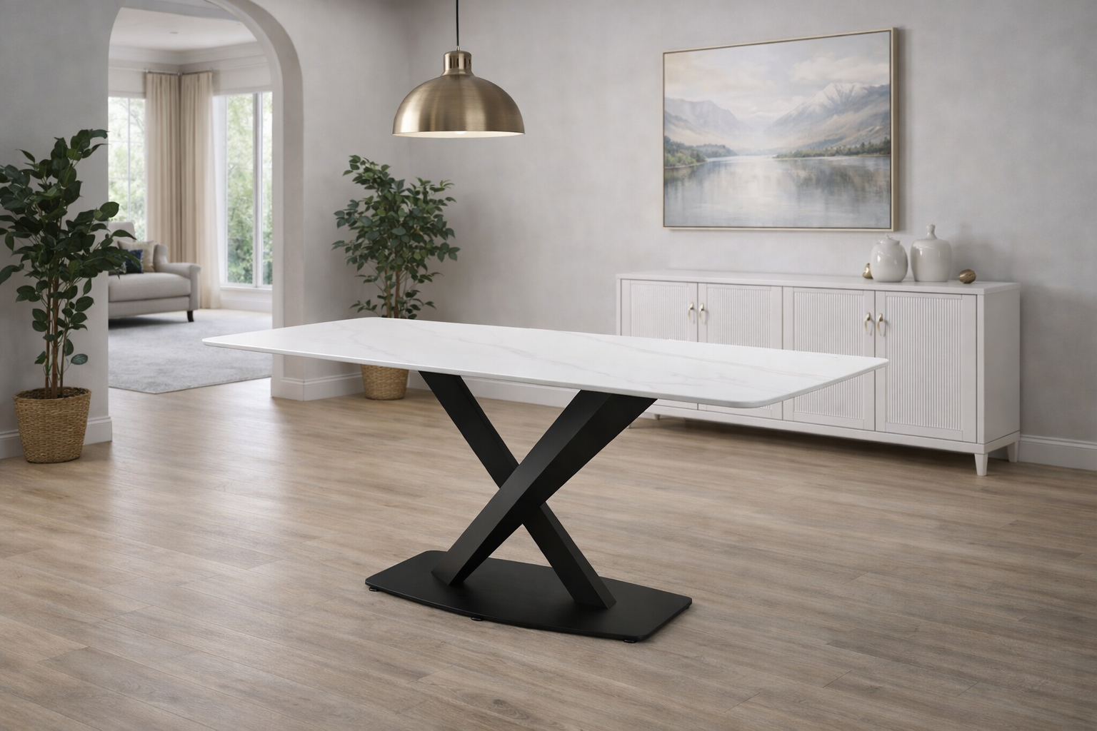 Table S-1214 W (pierre blanche mate)