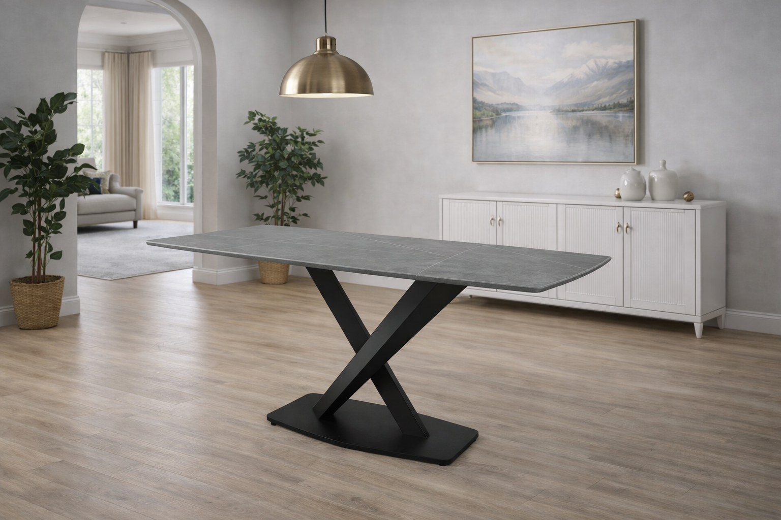 S-1214 G Table (grey matte stone)