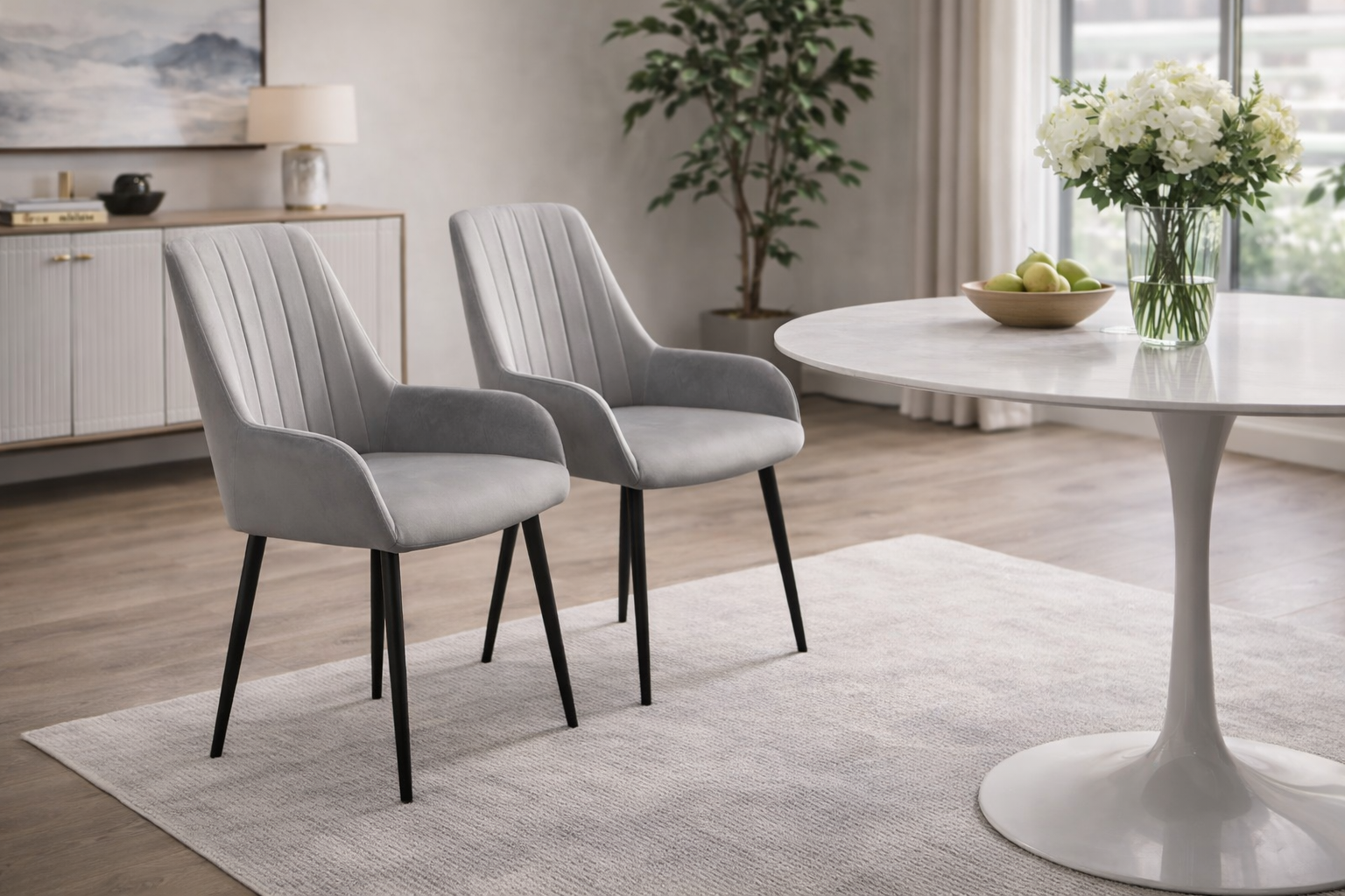 Chaises S-2082 (gris) 2pcs