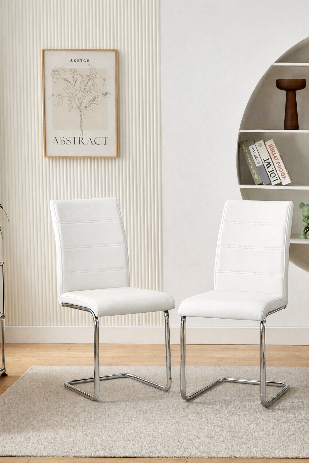 Chaises S-2159 (blanc) 2pcs