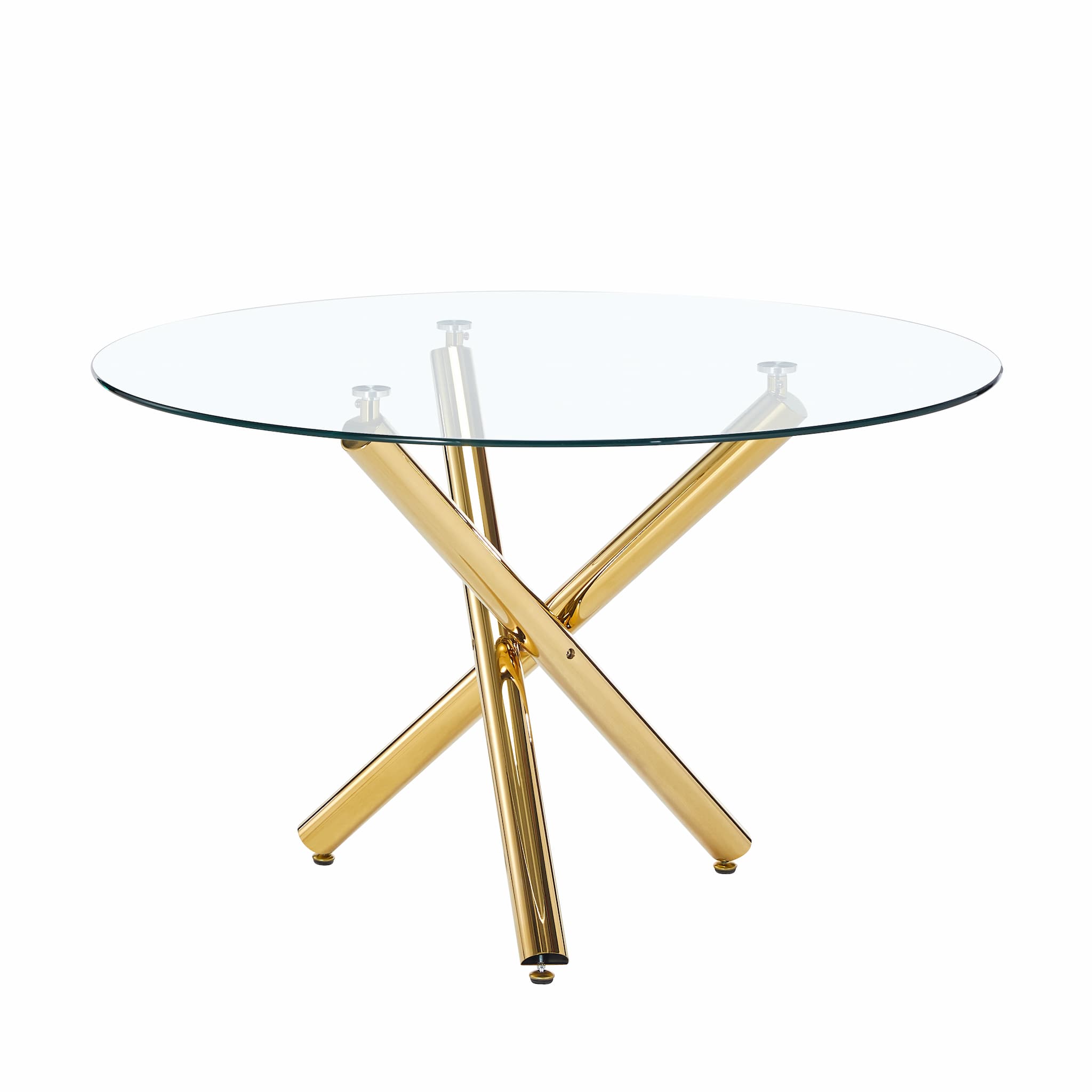 Table S-158L GD (verre/pieds dorés)