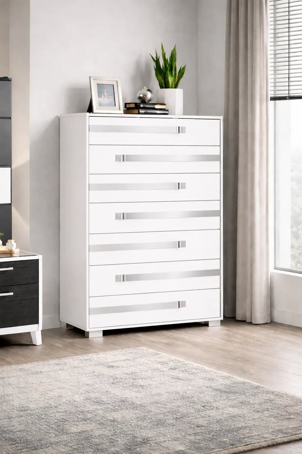 Extaza Chest 6 Drawers (White)