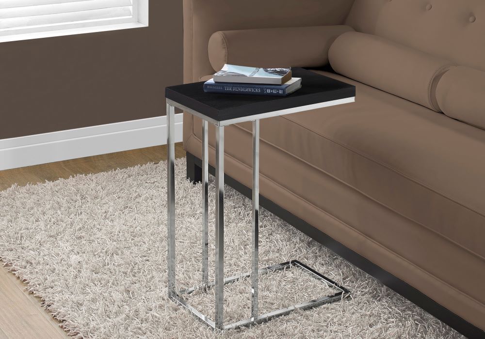 I-3007 Accent Table (espresso/metal chrome) (promo!) - Optimum Plus