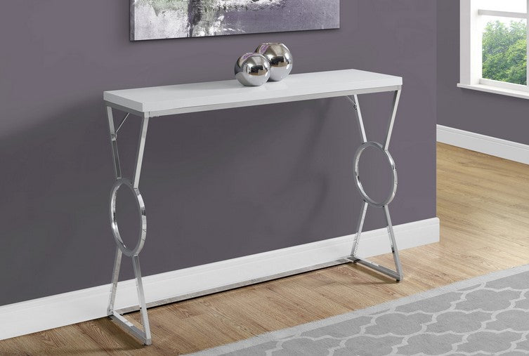 I-3402 Console (white/chrome metal) - Optimum Plus