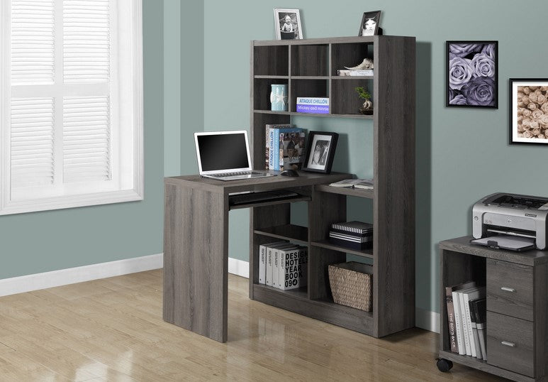 I-7041 Computer Desk (dark taupe) - Optimum Plus