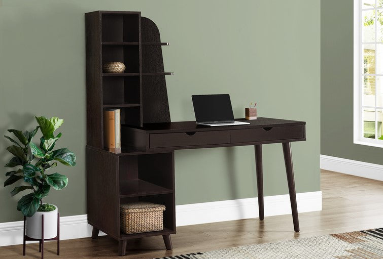 I-7096 Bookcase-desk (espresso) - Optimum Plus