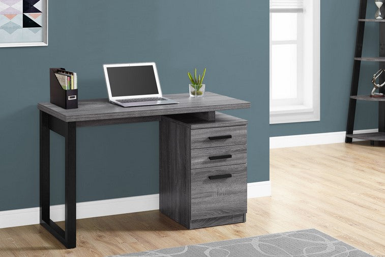 I-7295 Computer Desk 48” reversible (grey) - Optimum Plus