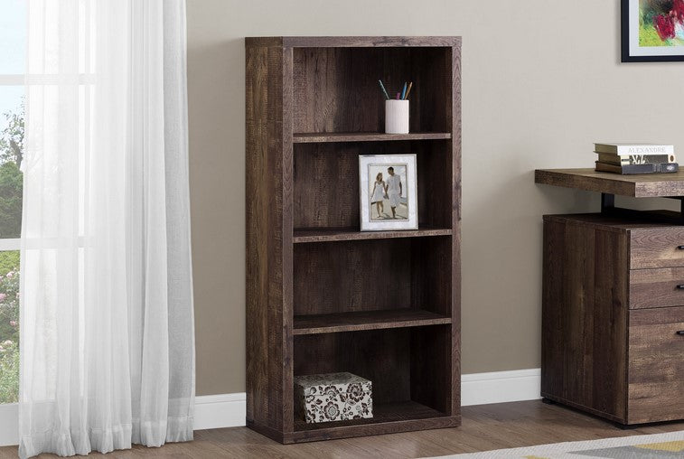 I-7404 Bookcase 48 "H with adjustable shelves (brown) - Optimum Plus