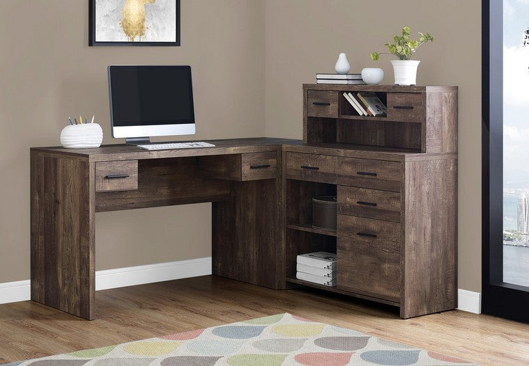 I-7427 Computer desk - 60"L (brown/wood-look finish) - Optimum Plus
