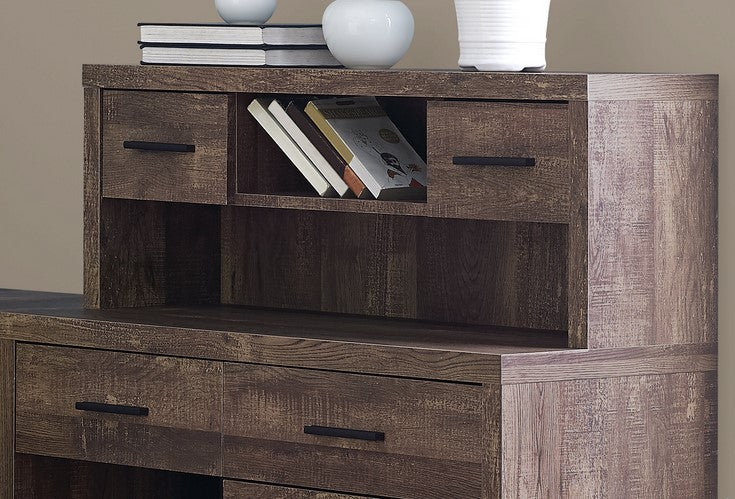 I-7427 Computer desk - 60"L (brown/wood-look finish) - Optimum Plus