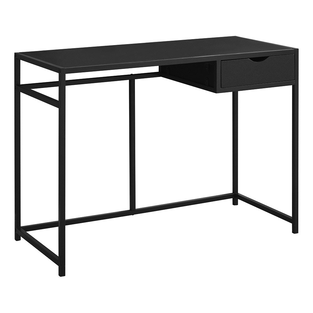 I-7221 Computer Desk - 42"L (black / black metal) - Optimum Plus