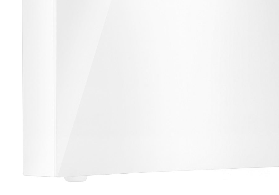 I-7581 Computer Desk - 60"L  /glossy white l/r face drawer - Optimum Plus