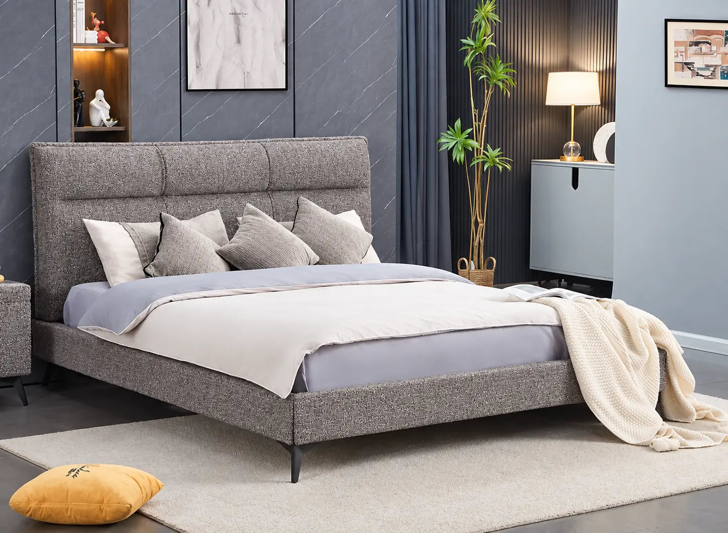 IF-5935 Bed 60" (Grey)