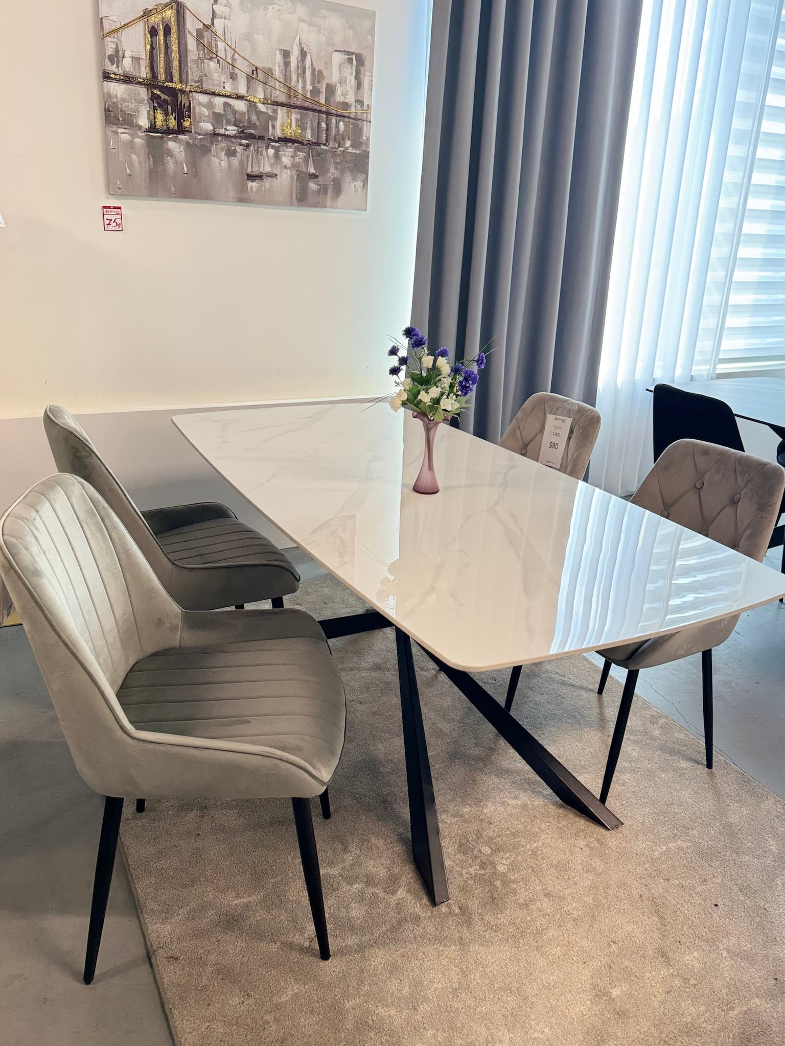 Table S-1236 W (pierre blanche brillante)