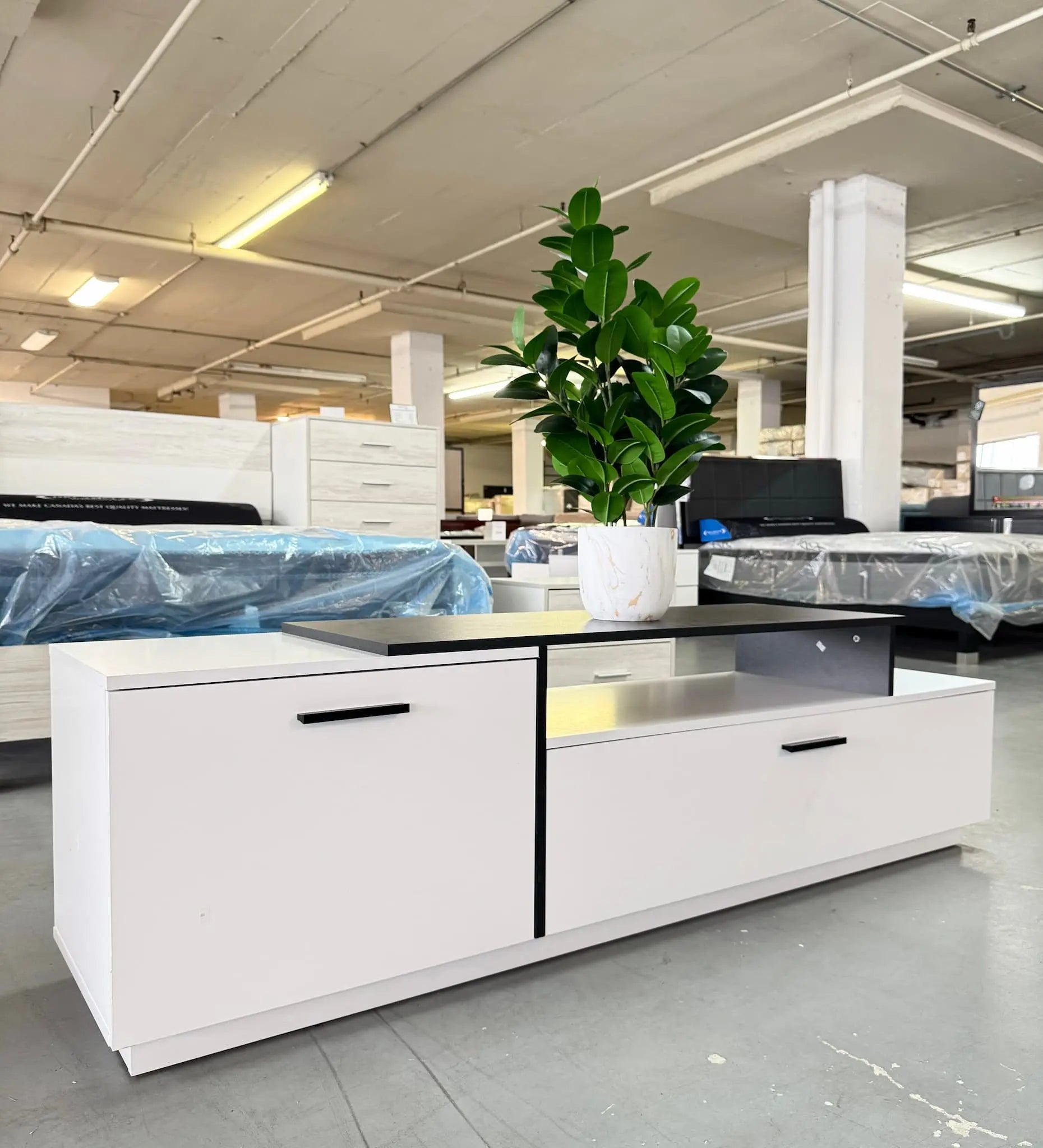 TV Stand FIBI 71" (white gloss)