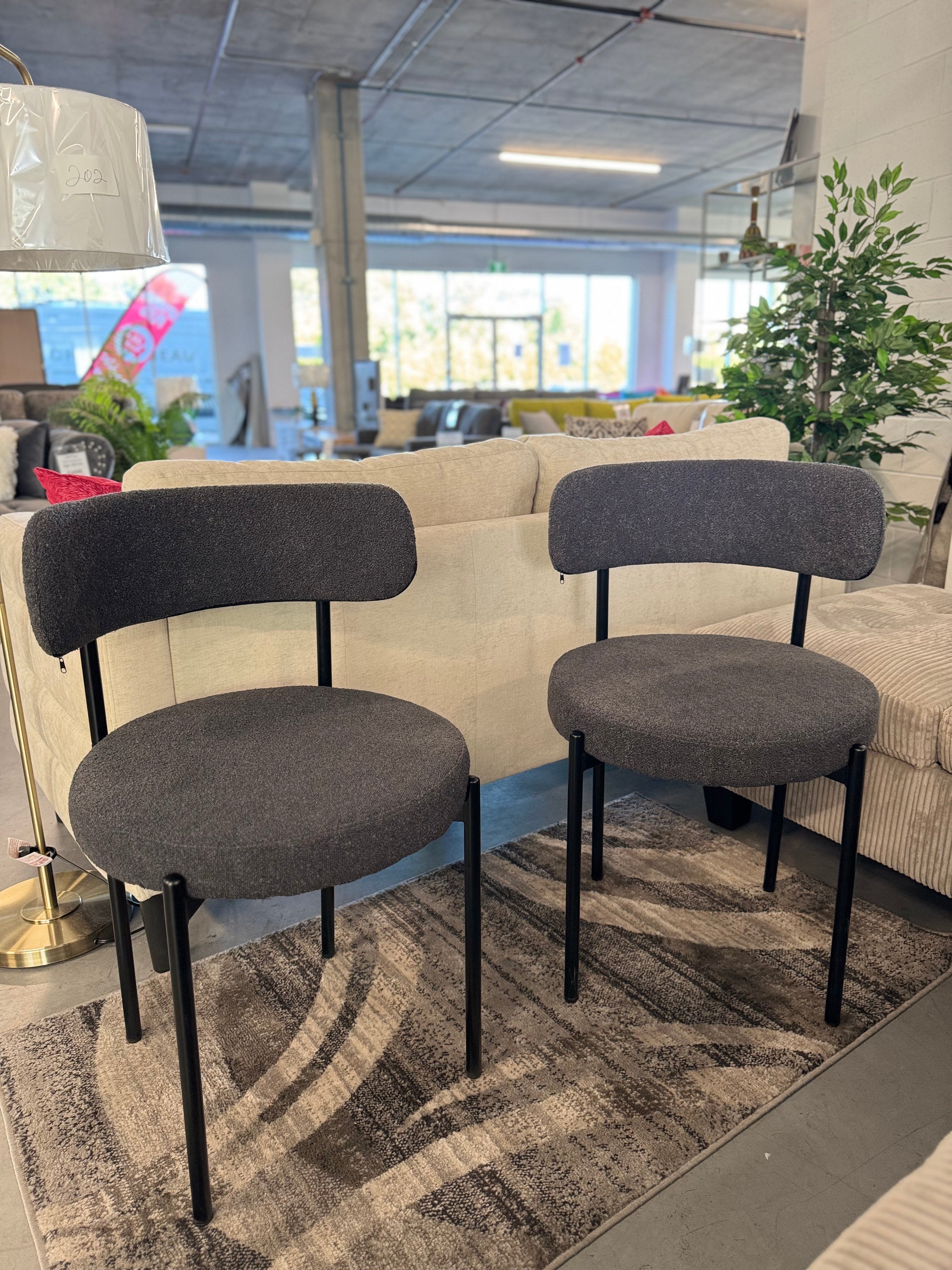Chaises S-2350 (gris foncé) 2 pièces