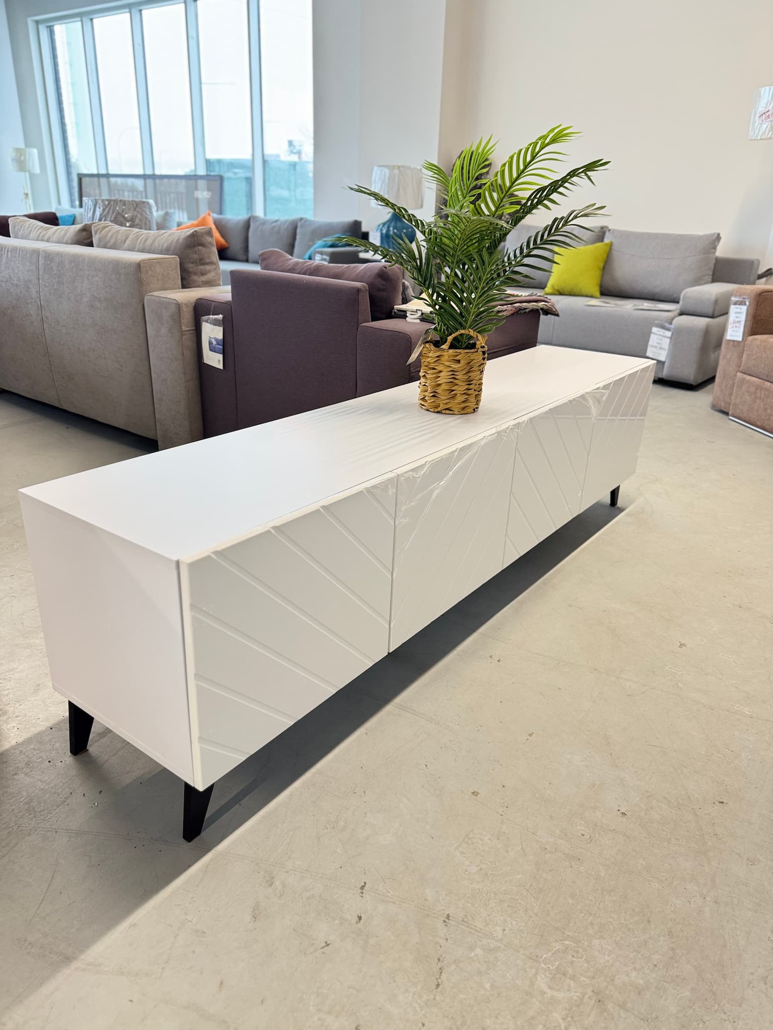 TV Stand HOLLY 79" (white gloss)