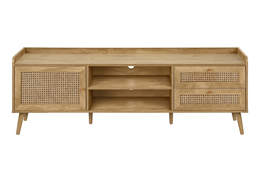 I-2723 TV Stand 72"L (Walnut) - Optimum Plus