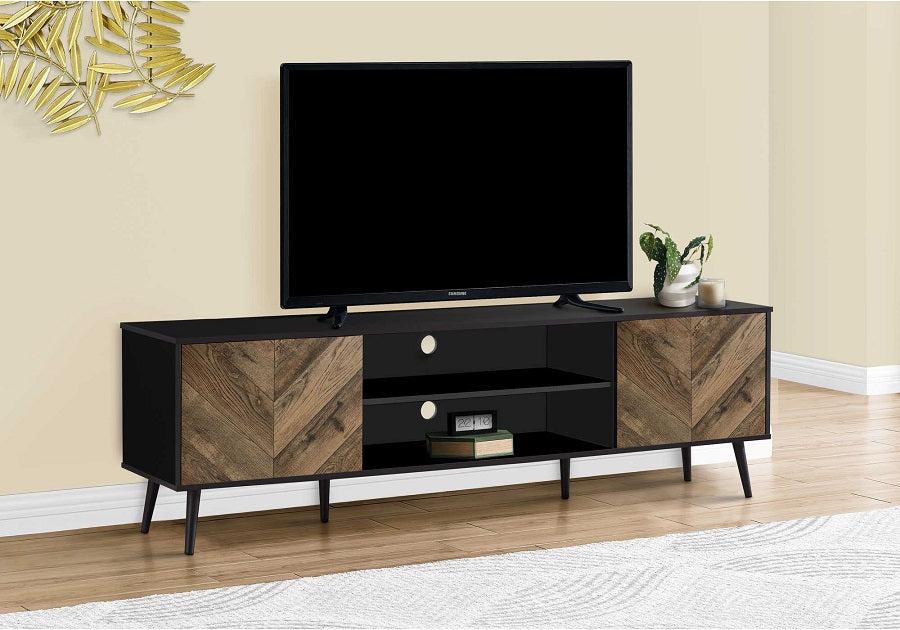 I-2781 TV Stand 72"L (Black) - Optimum Plus