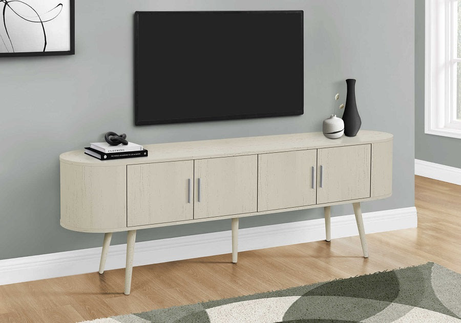 I-2799 TV Stand 72"L (Antique white) - Optimum Plus