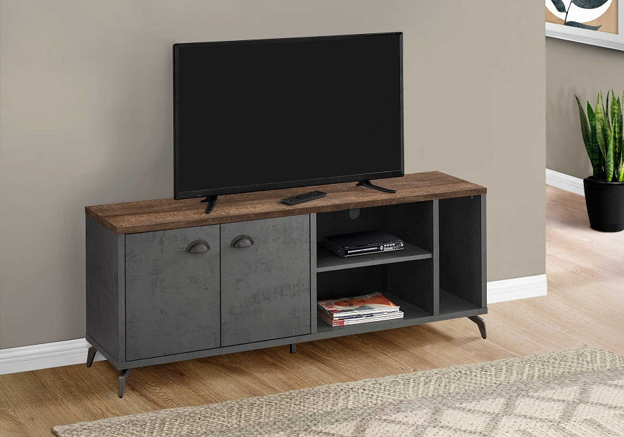 I-2831 TV Stand 60"L (Medium grey) - Optimum Plus