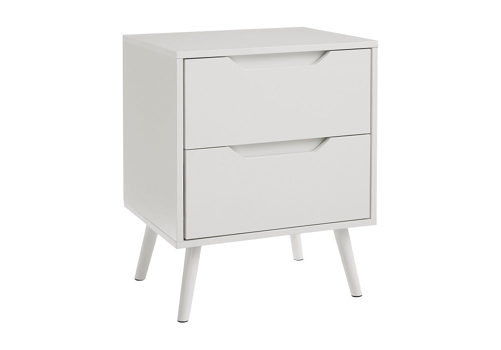 I-3688 Accent table - 24"H with 2 drawers (White) - Optimum Plus