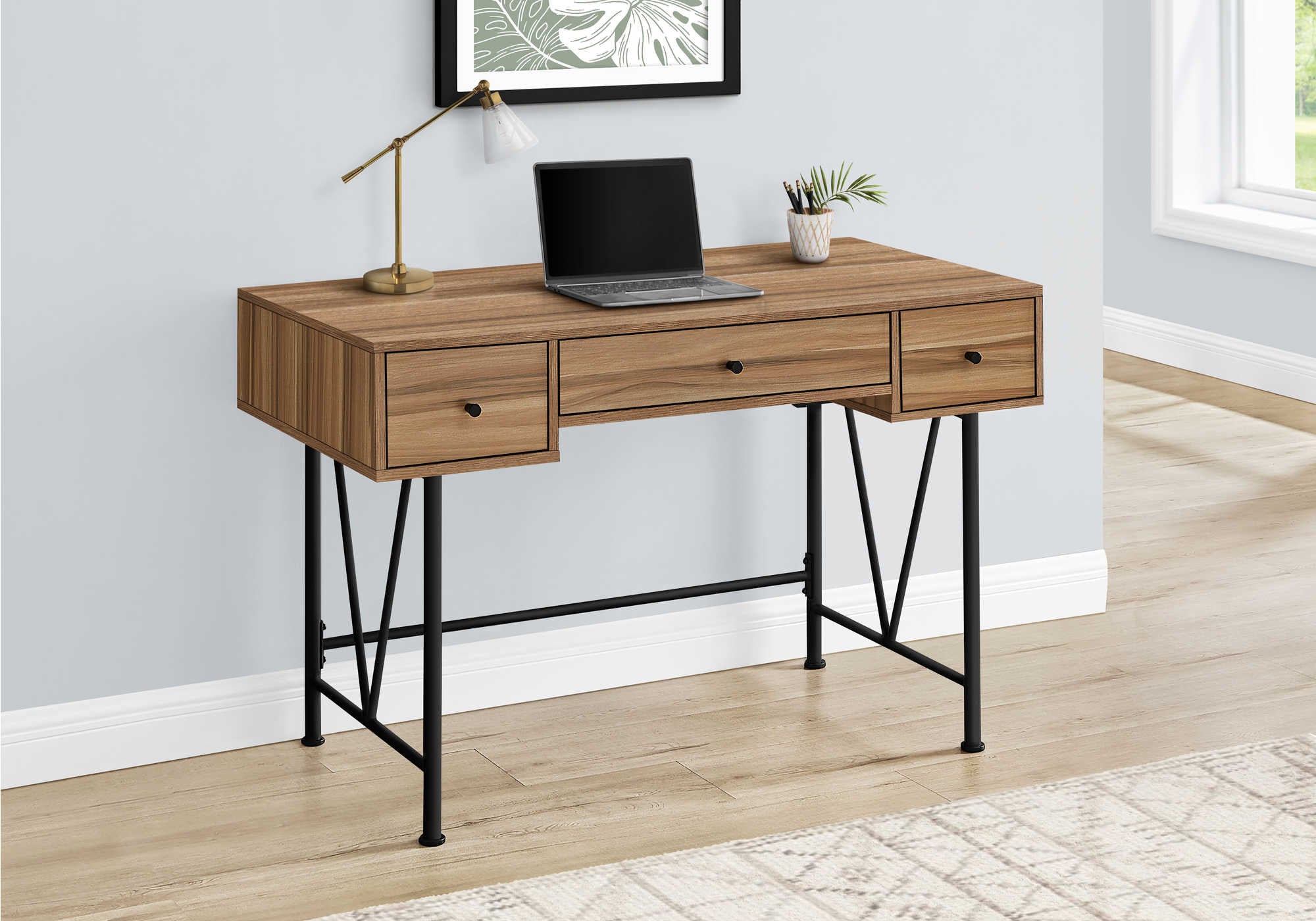 I-7672 Office Desk 48"L (WOOD) - Optimum Plus