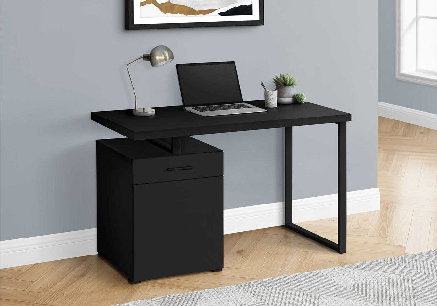 I-7761 Computer Desk - 48"L / black left or right facing - Optimum Plus