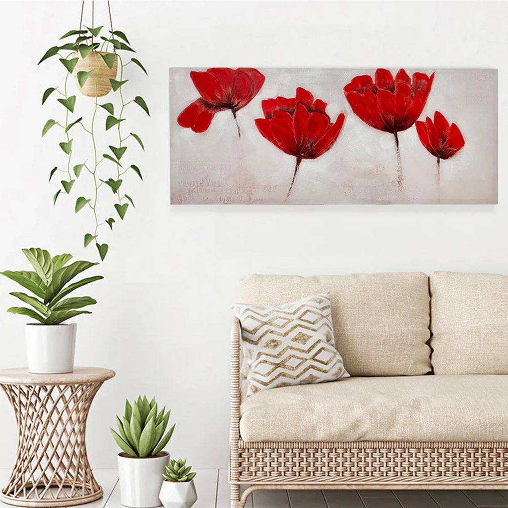 Red Flowers Painting - Optimum Plus