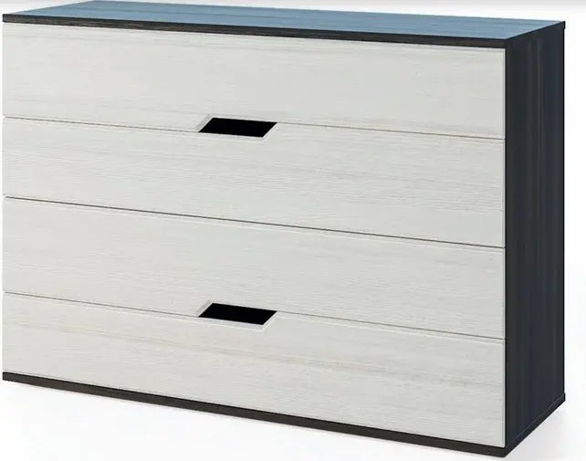 Maria Bedroom Set 54" 4pcs (Boras oak/white gold)