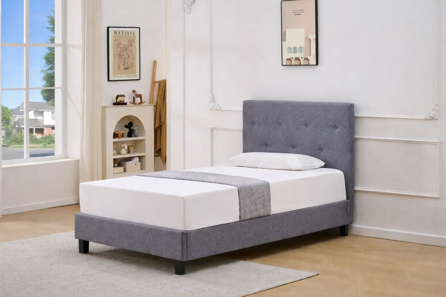S-8311 lit plateforme 39" (gris)