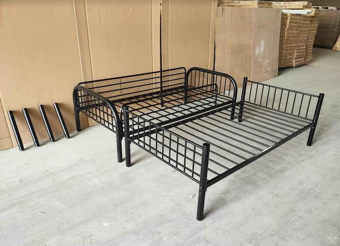 S-3008 Metal Bunk Bed (Black) - Optimum Plus
