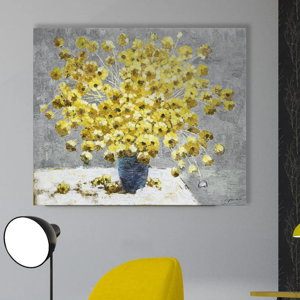 Fresh Daisies Oil Painting - Optimum Plus