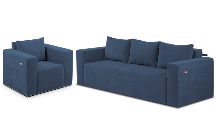 Teodor sofa and armchair 2pcs set (Bahama) - Optimum Plus