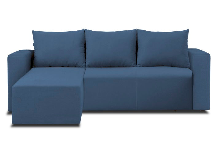 Teodor corner sofa bed 3 seats (bahama, dark blue) - Optimum Plus