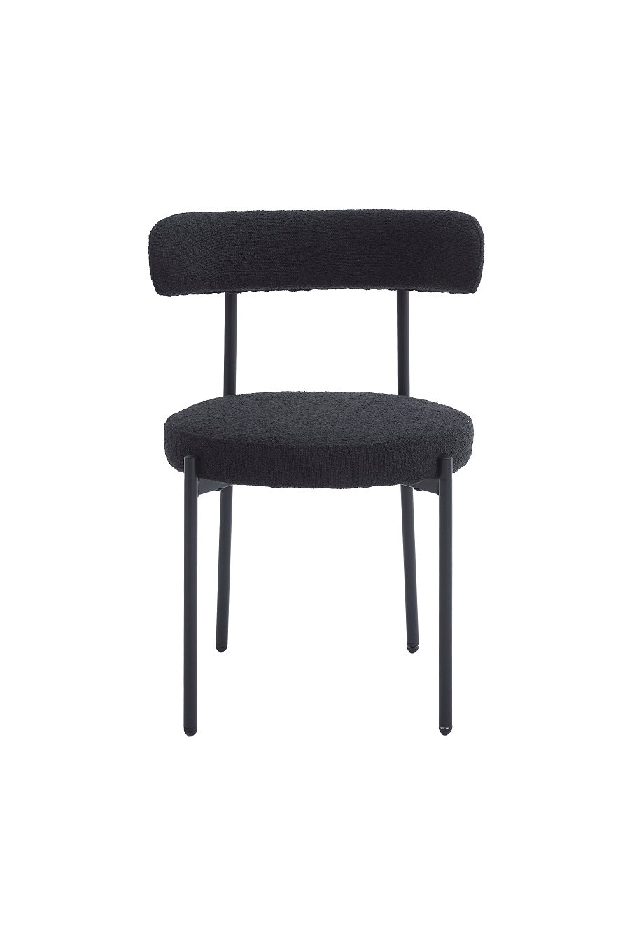 Chairs Victoria (black boucle fabric) 2pcs - Optimum Plus